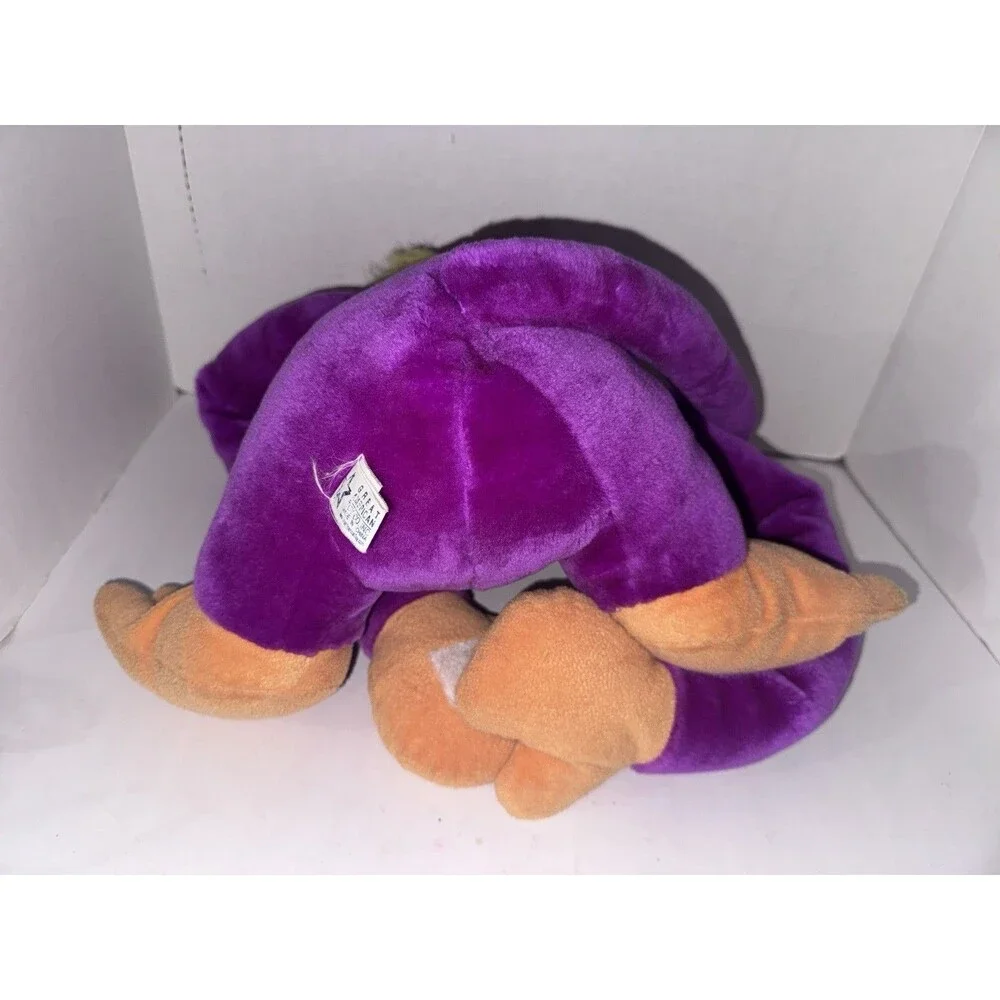 Vintage Great American Toy Co Purple Monkey Plush 20” Hook Loop Hands Hug